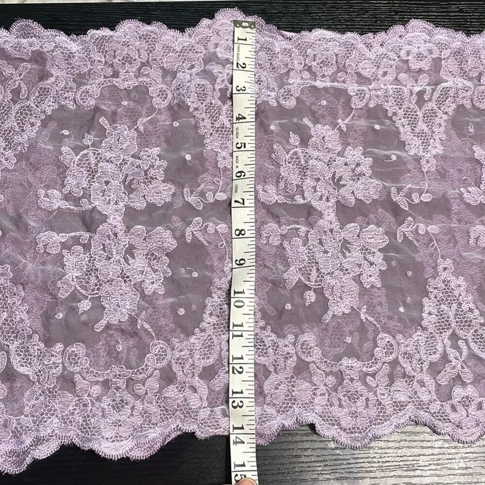 Vintage Louis Quatorze silk embroidered scarf
